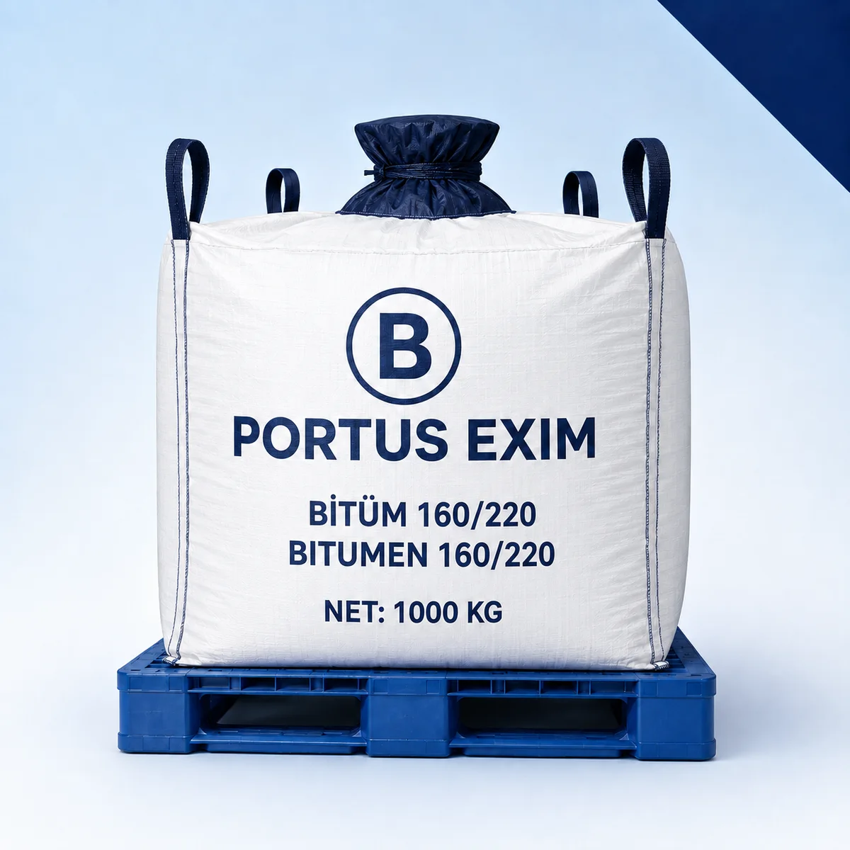 Portus EXİM Bitüm 160/220 jumbo big bag ambalajı